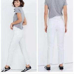 Madewell Mid-Rise Skinny Jeans White NWOT